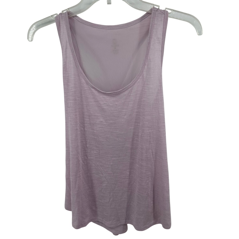 Balance Collection Womens Space Dye Twist Back Mesh Racerback Tank Top Purple M‎